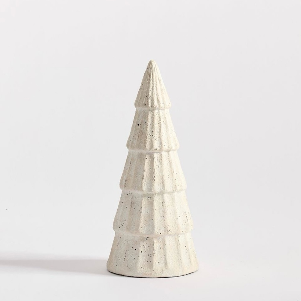 Pottery Barn Artisan Handcrafted Terracotta Medium 14” Christmas Tree NEW IN BOX - Picture 8 of 8